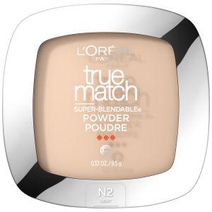 L'Oreal Paris True Match Super Blendable Oil Free Makeup Powder, N2 Classic Ivory, 0.33 oz"