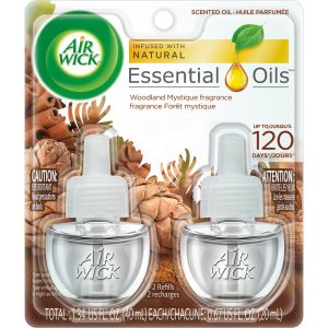 Air Wick Plug in Scented Oil Refill 2 Ct Woodland Mystique Fall Scent Fall Decor