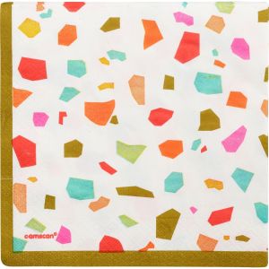 Amscan Party Impressions Napkins Rainbow Terrazzo Lc, Large - 16 Ct | CVS