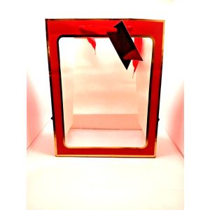 8 Pk - 13" Gift Bag with Transparent Window for Birthdays, Weddings, Etc.