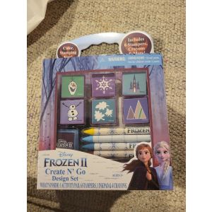 Disney Frozen II Create N Go Design Stamp & Crayon Activity Set Toy