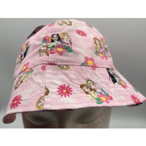 Disney Princess Pink Toddler Bucket Hat UPF 50+ Sun Protection & Chin Strap