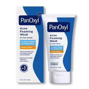 PanOxyl Foaming Acne Wash, Maximum Strength, 10% Benzoyl Peroxide - 5.5 oz"