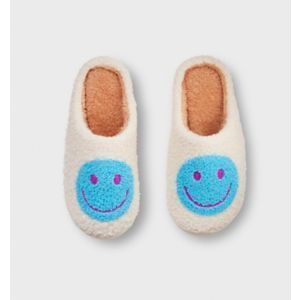 Wayland Square Sherpa Slippers Smiley Face, Assorted Sizes, 1 Pair | CVS