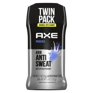 Axe Phoenix Long Lasting Antiperspirant Deodorant Stick Twin Pack, Crushed Mint and Rosemary, 2.7 oz"