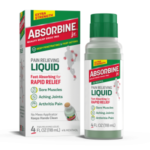 Absorbine Jr. for Body Aches & Pain, Back Pain, Bone & Joint Health, Liquids, 4oz"