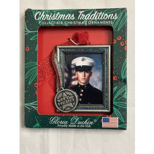 Gloria Duchin Christmas Traditions My Hero Christmas Ornament Photo Miltary