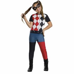 DC SUPER HERO GIRLS HARLEY QUINN Kids Child Costume Extra Small Size 3-4 NEW