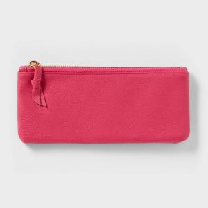 Faux Leather Pouch Pink - Opalhouse™