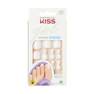 KISS Gel Fantasy Toe Fake Nails, 27 Ea"