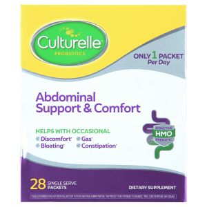 Culturelle Abdominal Daily Support & Comfort Powder, for Digestive Health* and Gas Relief, 28 Packets"