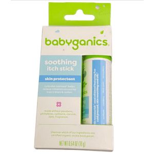 Babyganics Soothing Itch Stick Skin Protectant 0.64 Oz Each