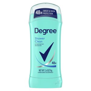 Degree Long Lasting Antiperspirant Deodorant Stick, Shower Clean, 2.6 oz"