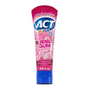 ACT Kids Anticavity Fluoride Toothpaste, Bubble Gum Blowout, 4.6 oz."