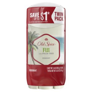 Old Spice Men's Deodorant Aluminum-Free Fiji with Palm Tree, 3oz, Twin Pack"