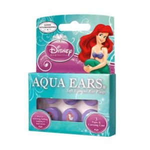 Disney Aqua Ears Soft Silicone Ear Plugs Ariel - 3 Pairs