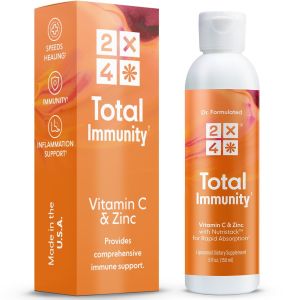 2x4 Liposomal Elderberry with Zinc and Vitamin C Supplement Liquid Daily Immune Support 5 fl oz