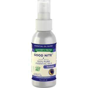 Good Nite Essential Oil Mist | 2.4 fl oz  | Calming Sleep Blend | for Topical Use, Yoga, Aroma Spray | by Nature's Truth"