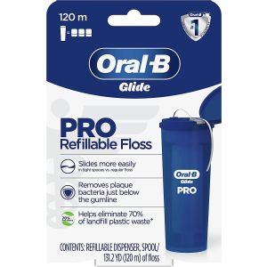 Oral-B Glide PRO Refillable Dental Floss Starter Kit, 120m"