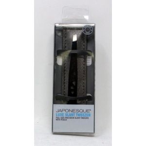 Japonesque Luxe Slant Tweezer W/Sleeve