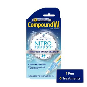 Compound W NitroFreeze Wart Remover, Maximum Freeze, 6 Stick Applications"