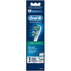 Oral-B Dual Clean Electric Toothbrush Replacement Brush Heads Refill, 3 Count"