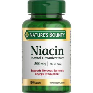 Nature's Bounty Flush Free Niacin 500 mg 120 Caps