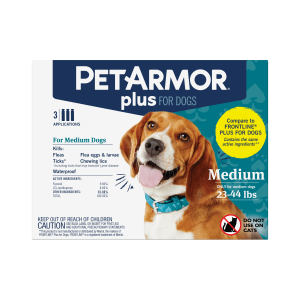 PetArmor Plus Flea & Tick Prevention for Medium Dogs 23-44 lbs, 3 Month Supply"