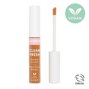 COVERGIRL Clean Fresh Hydrating Concealer, 410 Rich/Deep, 0.23 oz, Lightweight, Vegan Formula, Concealer Makeup, Full Coverage Concealer, Under Eye Concealer, Concealer for Dark Circles"