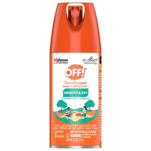 OFF! FamilyCare Insect Repellent I, Smooth & Dry Bug Spray, 2.5 fl oz, 1 ct"