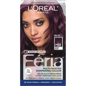 L'Oreal Paris Feria Midnight Bold Hair Color, M20 Orchid Glow"