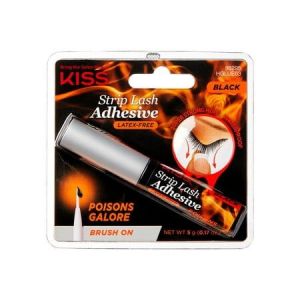 KISS Halloween Strip Lash Adhesive, Black, Net Wt. 5 g / 0.17 oz."