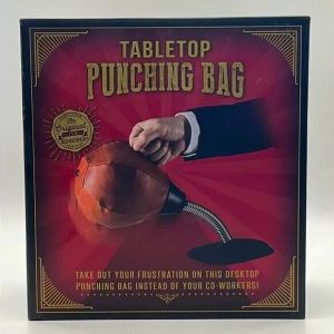 Tabletop PUNCHING BAG Stress Reliever the Original Fun Workshop with Air Pump