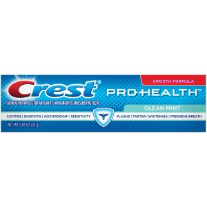 Crest Pro-Health Smooth Formula Toothpaste, Travel size, Clean Mint, 0.85 oz"