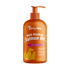 Zesty Paws Pure Wild Alaskan Salmon Oil for Cats and Dogs, 32 fl oz"