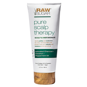 Raw Sugar Pure Scalp Therapy Moisturizing Hair Mask, Activated Charcoal, 6.7 fl oz"