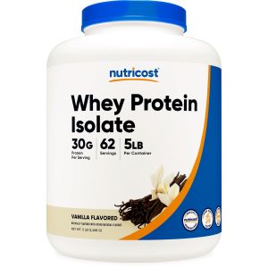 Nutricost Whey Protein Isolate Powder (Vanilla) 5LBS