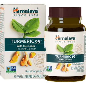 Himalaya Turmeric 95 with Curcumin , Joint and Muscle Support, Optimum Flexibility and Mobility, 30 Capsules"