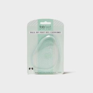 Fab Feet Women's by Foot Petals Ball of Foot Gel Insoles Shoe Cushion Clear - 1 Pair