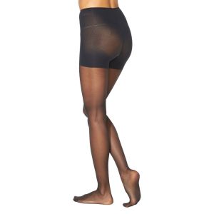 Hanes Premium Women's Sheer High-Waist Shaping Pantyhose - Black S