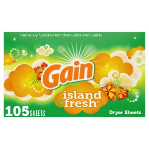 Gain Dryer Sheets Island Fresh Scent 105 Count