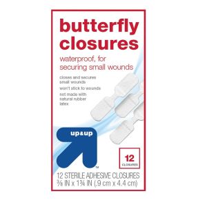 Butterfly Sterile Closures Strips - 12ct - up & up™