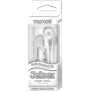 Jelleez Soft Earbuds with Mic, White"