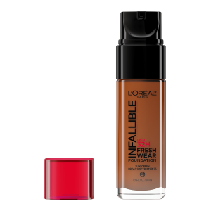 L'Oreal Paris Infallible Fresh Wear 24 Hr Liquid Foundation Makeup, 525 Deep Golden, 1 oz"