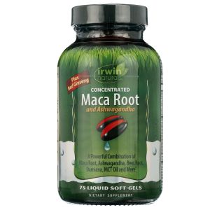 Irwin Naturals Maca Root and Ashwagandha with Red Ginseng, 75 ct"