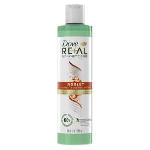 Dove Real Bio-Mimetic Care Daily Conditioner with Vegan Elastin All Hair Types, Coconut, 10 fl oz"