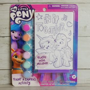 My Little Pony Paint and Canvas Activity Set "in It Togheter" W Easel and Paint