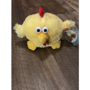 Singing & Whirling Spinning Chicken Yellow Fluffy 10 in Easter