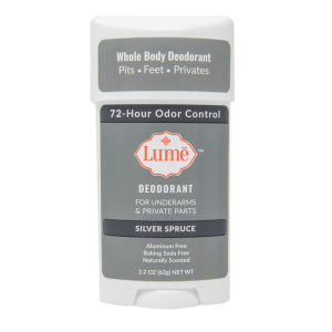 Lume Natural Deodorant - Underarms and Private Parts - Aluminum-Free, Baking Soda-Free, Hypoallergenic, and Safe For Sensitive Skin - 2.2 Ounce Stick (Silver Spruce)"