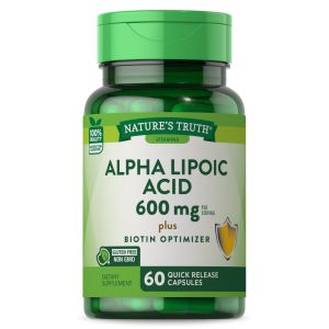 Alpha Lipoic Acid 600mg | 60 Capsules | Plus Biotin Optimizer | by Nature's Truth